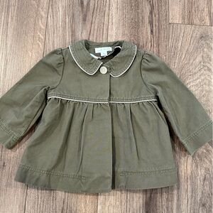 Marie Chantal Girls 4T Gray/Green Jacket